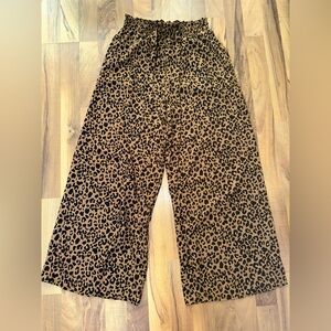 Cheetah paper bag pants